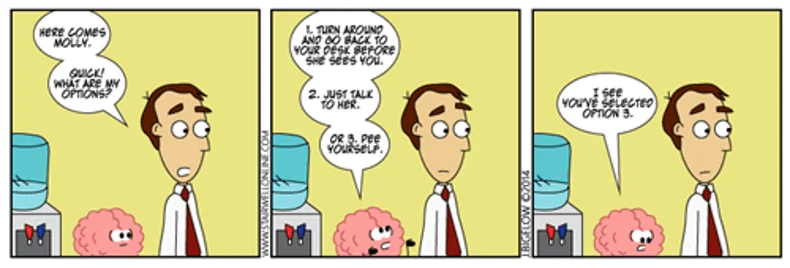 funny introvert meme in office
