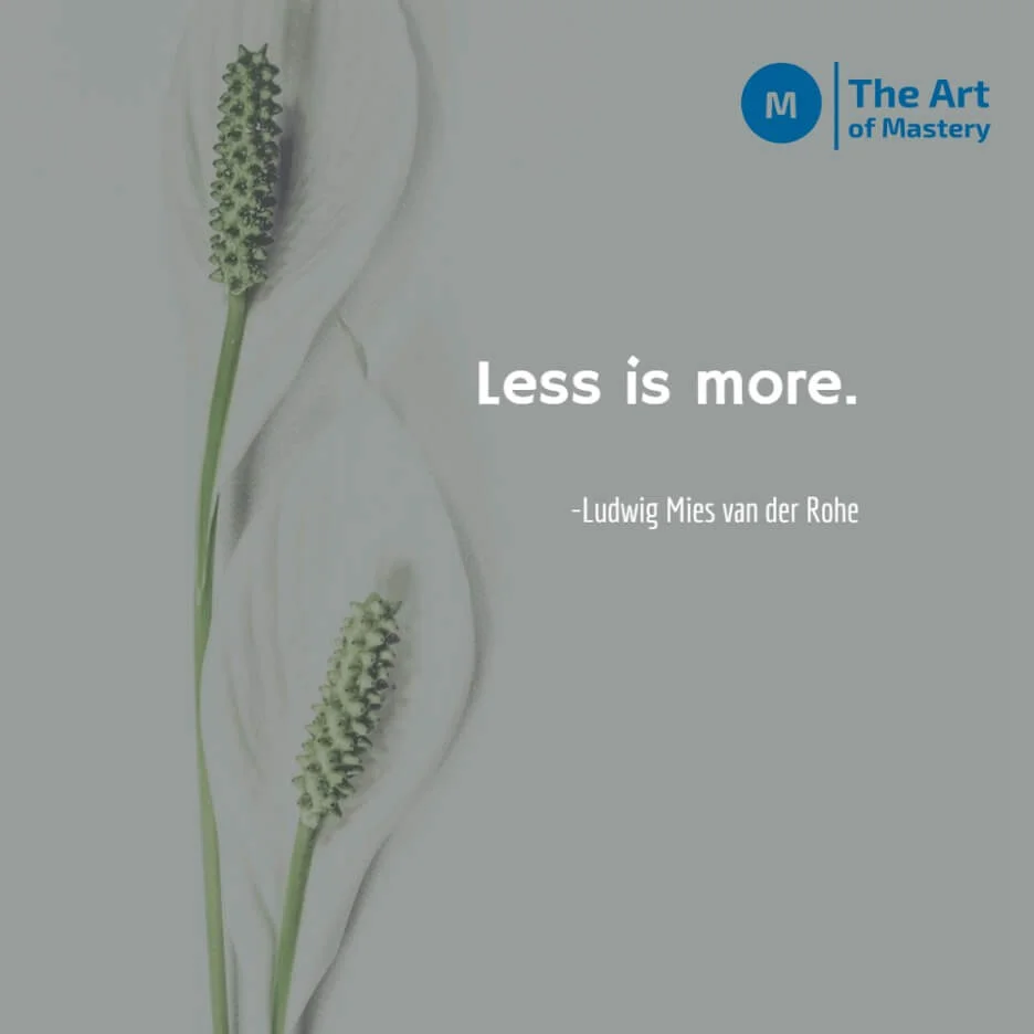 less is more quote by ludwig