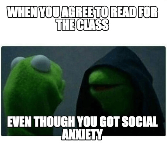 funny social anxiety meme kermit the frog