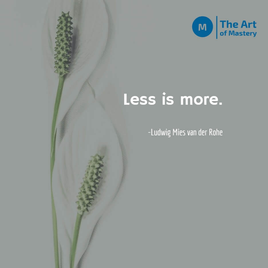 less is more quote by ludwig 