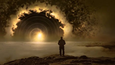 is law of attraction real man looking into the universe