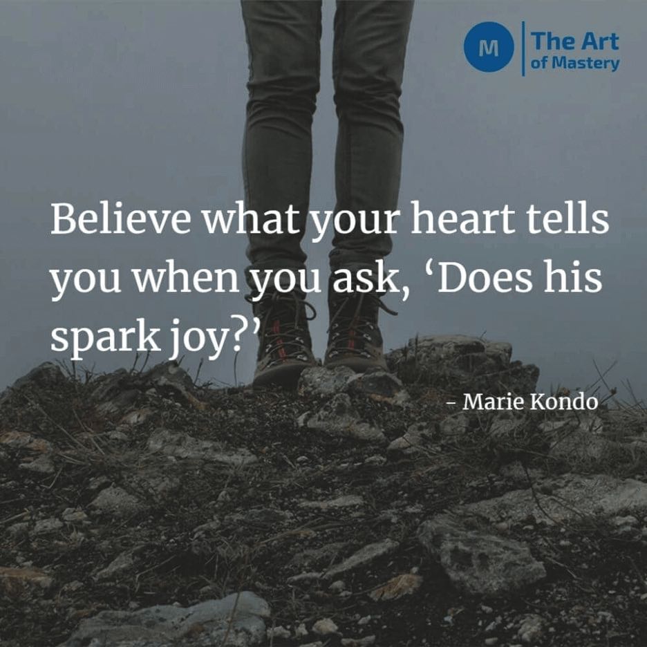 Spark Joy minimalism quotes