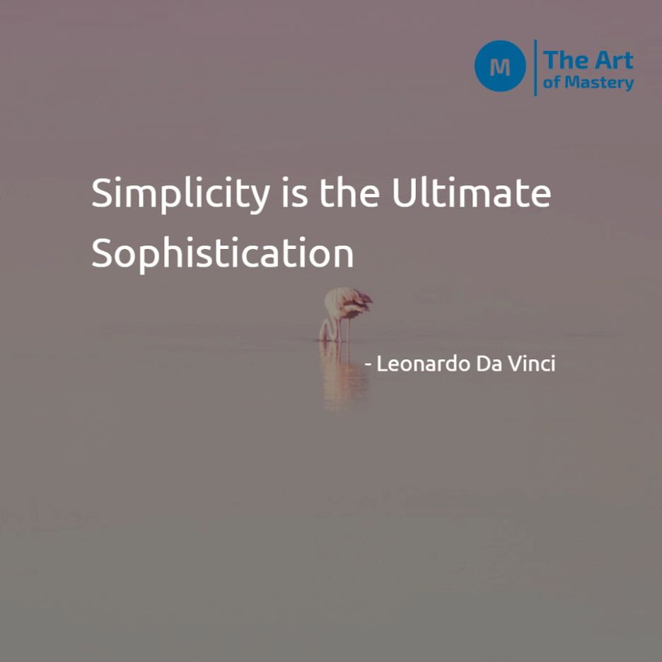 Quote on simplicity by leonardo da vinci