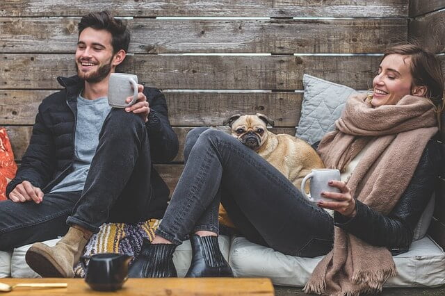 handsome men and beautiful women practicing communication exercises for couples