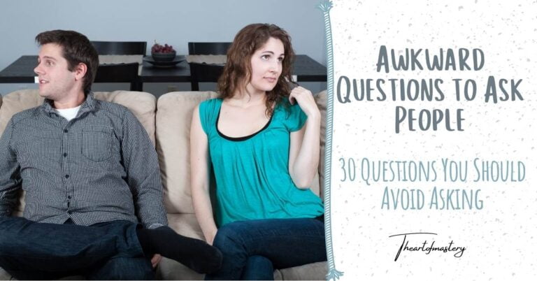 Awkward questions to ask people - 30 questions you should avoid asking